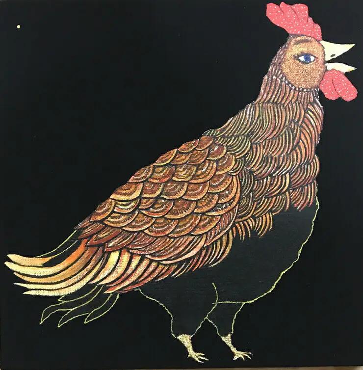 アーティストが『愛しいペットのポートレート』描きますサムホールサイズ スクエア 227×227mm【アート サムホールサイズ　油絵 横井山泰 美術 作家  227×227mm スクエア 神奈川県 小田