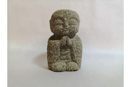 玄関置物石「お地蔵さま」（大） 置物 【043】