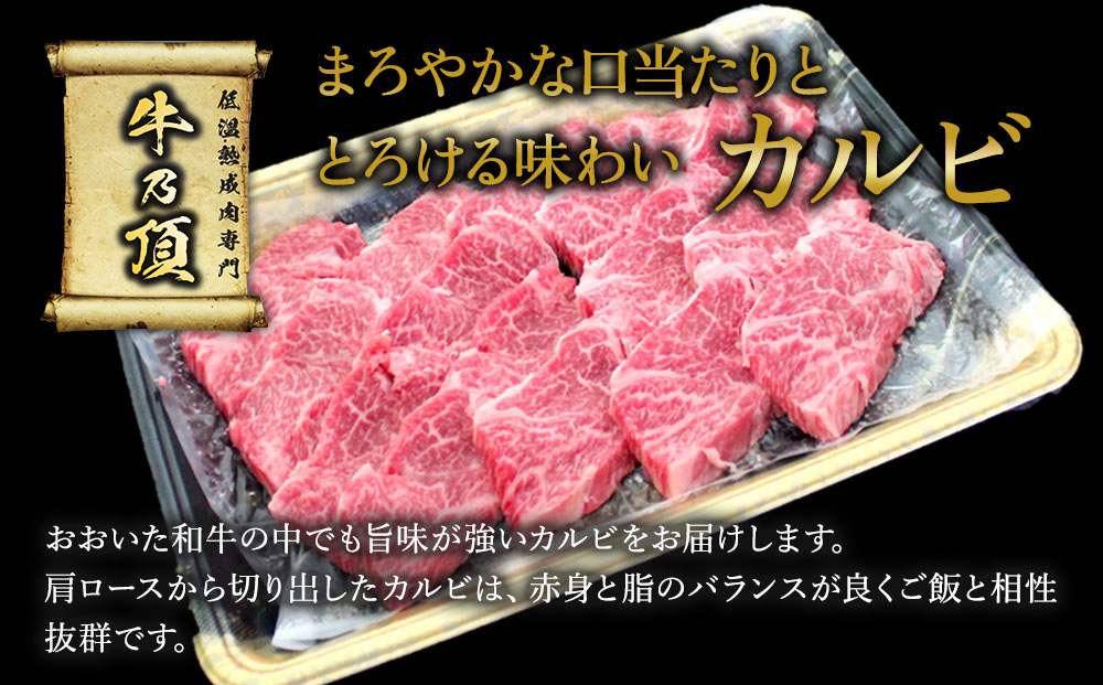 おおいた和牛 赤身カルビ250g・カルビ焼肉300g セット 牛肉 和牛 ブランド牛 黒毛和牛 赤身肉 焼き肉 焼肉 バーベキュー 大分県産 九州産 津久見市 熨斗対応【tsu0018028】