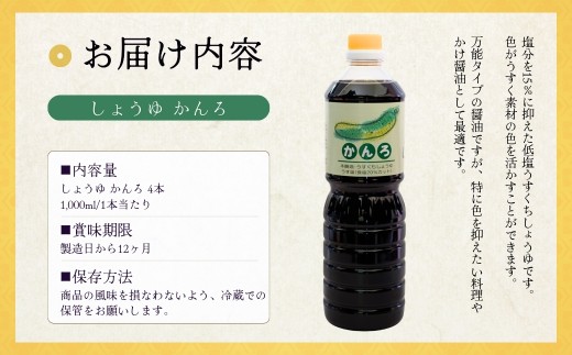 塩分を抑え素材の色を活かします 塩分を15％に抑えた低塩うすくちしょうゆ