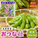 【ふるさと納税】 【期間限定】 産地直送 枝豆 おつな姫 250g×5袋 （茶豆風味）畑から直送 枝豆 おつまみ 数量限定 期間限定 鳥取県 倉吉市