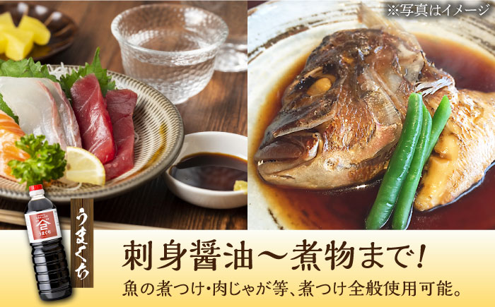 【6回定期便】なるせみそ・しょうゆの醤油 2本セット（味しょう・うまくち醤油 1L×2種）/角味噌醤油 [UAX021]