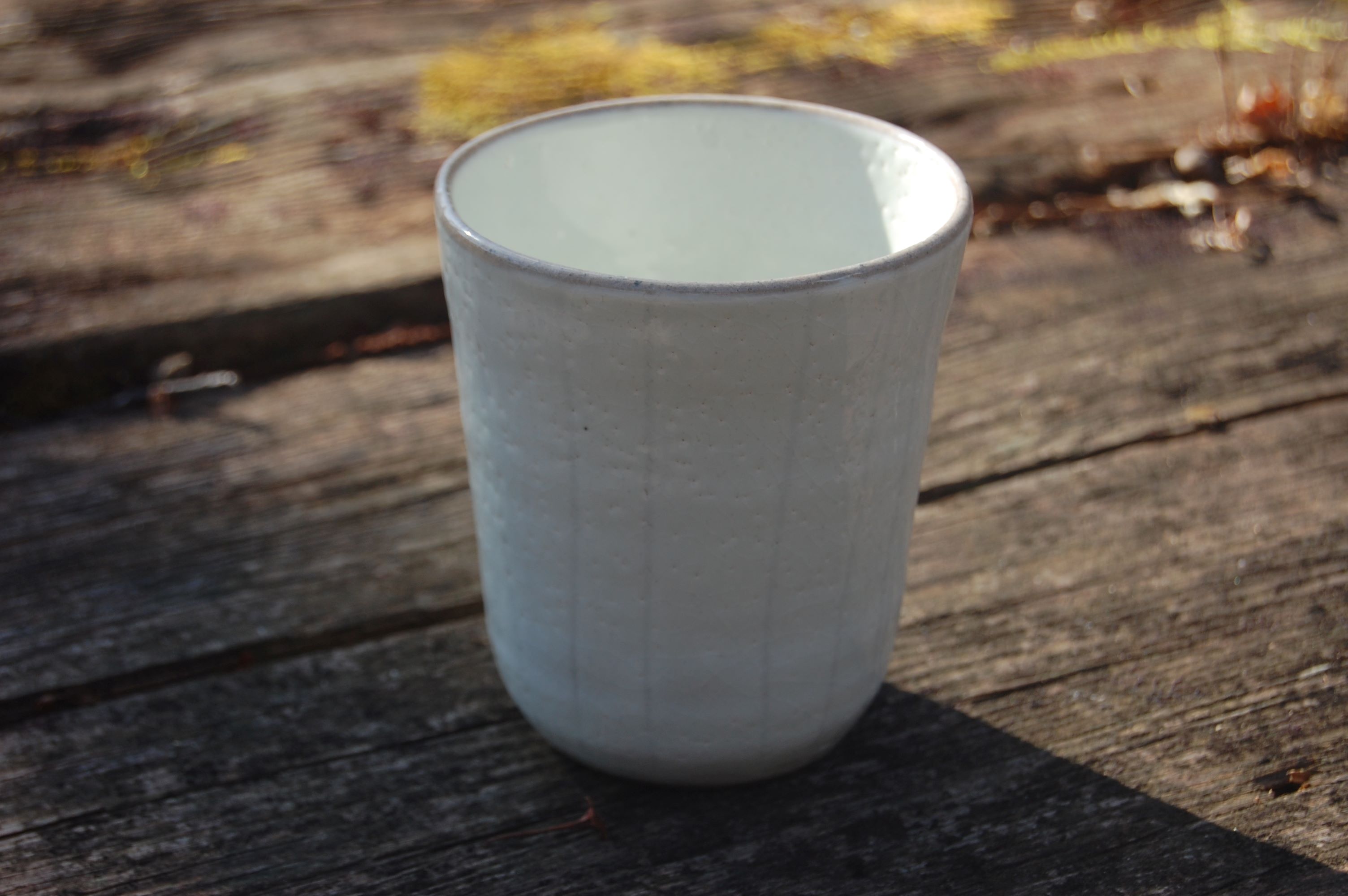 【ふるさと納税】土志工房【しのぎフリーカップ】9.5×9.5×10.5 陶器 焼き物