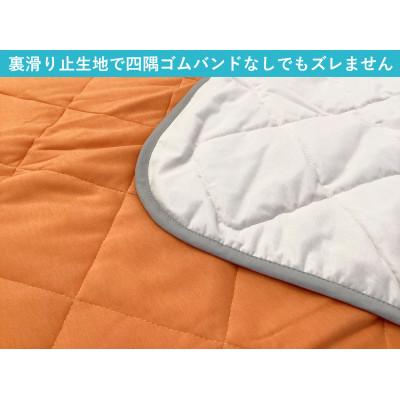ふるさと納税 泉大津市 置くだけ簡単 やわらかくて気持ちいい　優しい温もり　敷パッド　100×200cm　オレンジ |  | 02