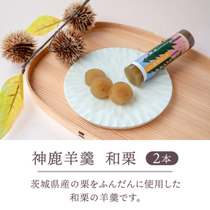 羊羹 （本練・和栗・干し芋）各2本（計6本）　神鹿羊羹