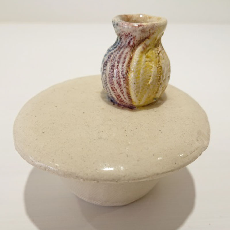 【ふるさと納税】花器「野花のつぼ」SH-F005　 工芸品 インテリア 花瓶 半磁器 一輪挿し プレゼント 贈り物 ギフト