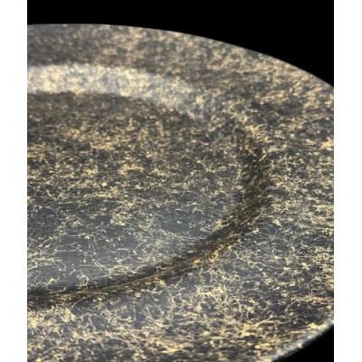 ふるさと納税 高野町 ディナープレート33　乱糸(マット仕上げ)漆黒 |  | 02