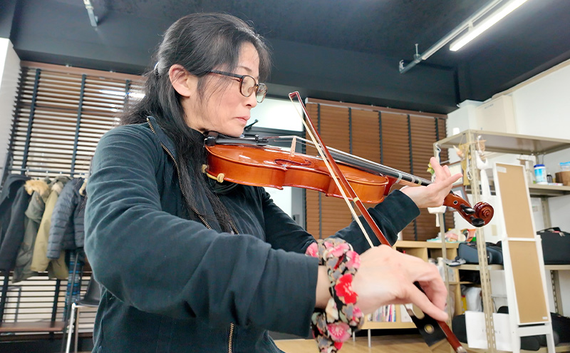 弦楽器体験2名（動画&写真撮影付き） ヴァイオリン バイオリン チェロ 弦楽器 体験 初心者 レッスン