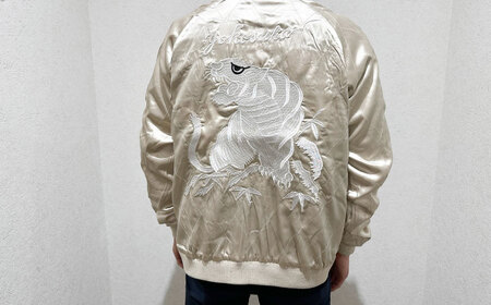ハワイ柄刺繍リバーシブルスカジャン　サイズはS・M・L・XL・XXL【有限会社 エムシーハウス】 [AKAP006]