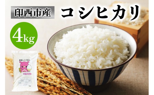 新米 コシヒカリ 令和7年産 印西市産 美味しいごはん 4kg｜産地 直送 おこめ 米 こしひかり 精米 [0518]