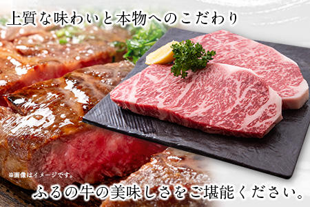 ふるの牛（黒毛和牛）特選サーロインステーキ 440g(220g×2枚) ゲランド塩付き A5 有限会社ふるの《30日以内に出荷予定(土日祝除く)》