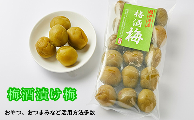 【ふるさと納税】梅酒の梅 5袋 セット 梅の実 うめ ウメ 梅酒 おやつ おつまみ つまみ ジャム 手作り 加工食品 お取り寄せ 飲み比べ 送料無料 福井県 若狭町