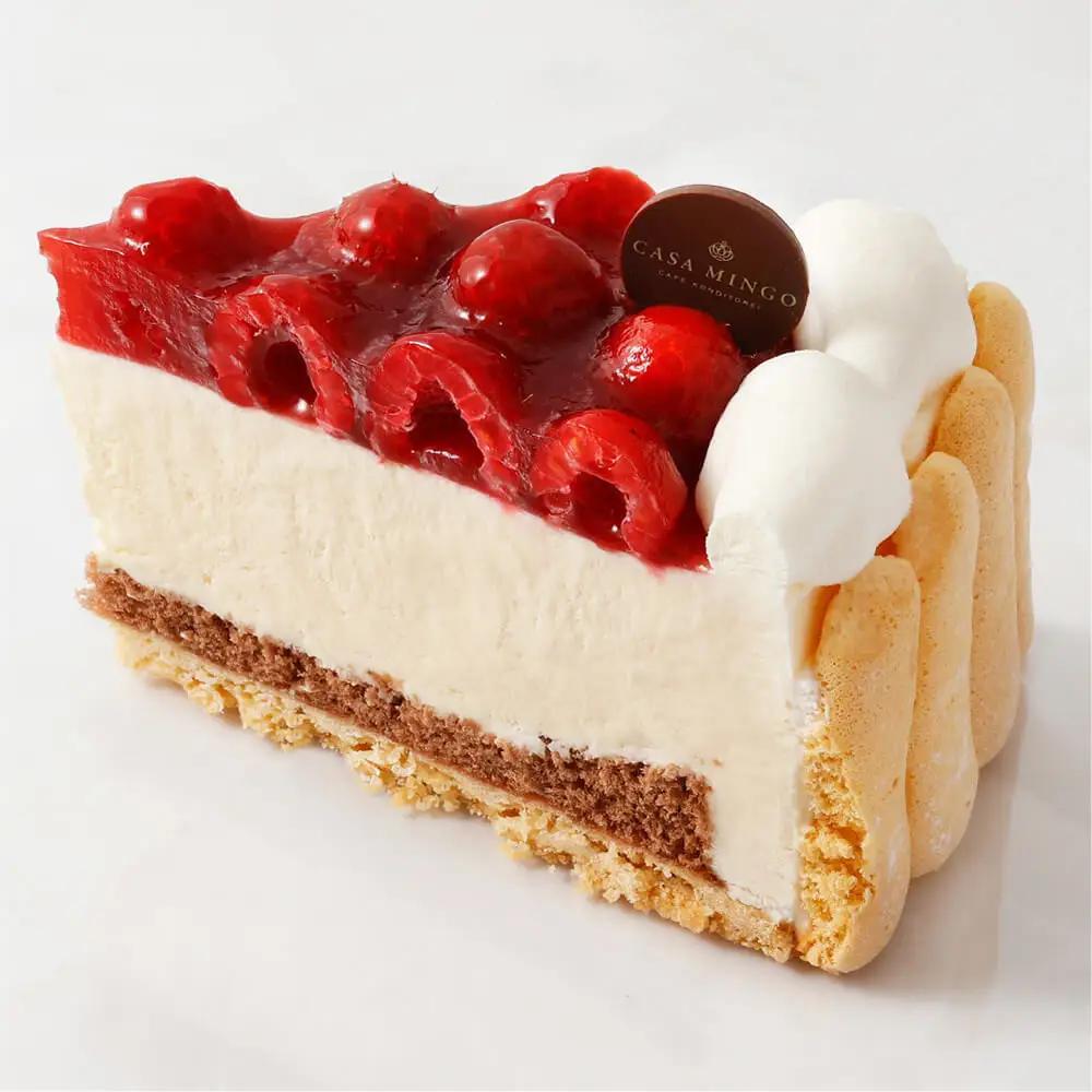高級洋菓子 特注ハート型シュス木苺レアチーズケーキ14cm シュス ハート型 レアチーズ ケーキ ホール 木苺 ギフト 誕生日 バースデー 14cm 