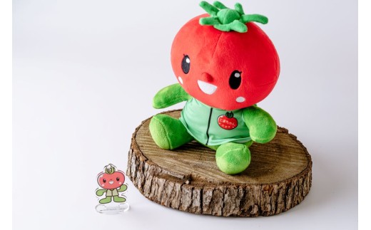 北本トマトイメージキャラクター とまちゃん ぬいぐるみ ( 大 ) アクリルスタンドセット | とまちゃん ぬいぐるみ アクリルスタンド マスコット ご当地 ゆるキャラ アクスタ ご当地キャラクター マスコット イメージキャラクター グッズ 推し 推し活 グッズ トマト グッズセット 北本市観光協会 埼玉県 北本市
