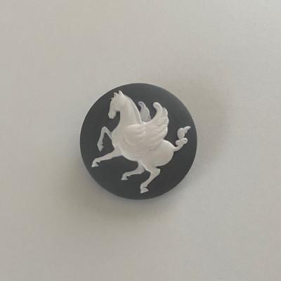 ふるさと納税 瀬戸市 ペガサスブローチ&amp;ペンダントトップ　グレー