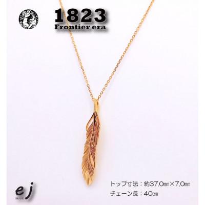 ふるさと納税 南アルプス市 ejブランド『1823』Frontier era K10YG　フェザーネックレス |  | 01