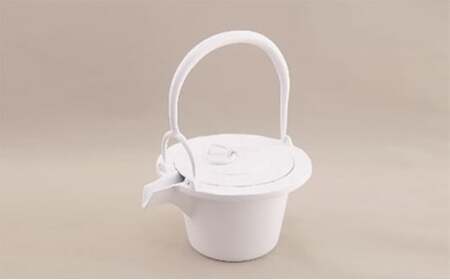 【高岡銅器】アルミ鋳物 燗鍋 市松白色 民芸品 工芸品 伝統技術 装飾品 日用品  FAD-0697