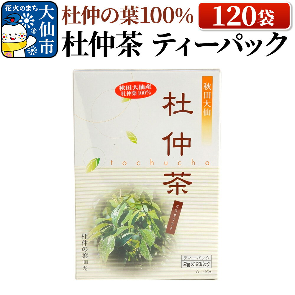 【ふるさと納税】杜仲の葉100％ 杜仲茶 ティーパック 120袋【物産中仙】