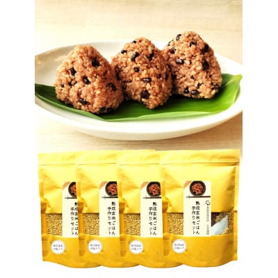 
            お家で簡単!＜ 熟成玄米ご飯(酵素玄米) ＞手作りセット　3合パック×4個　新潟県弥彦村産コシヒカリ_新潟県産 玄米 こしひかり お米 こめ コメ 弥彦村産【1522133】
          