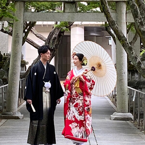 高砂・鹿嶋神社 挙式とロケーション撮影プラン【平日用】【ウエディングフォト 結婚 本格的神社挙式 兵庫県 高砂市】