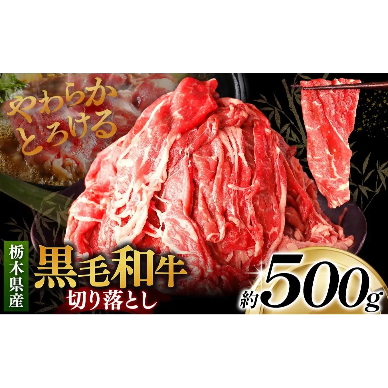 栃木県産黒毛和牛切り落とし 500g｜数量限定 黒毛 和牛 牛肉 国産牛 国産 ブランド牛 お肉 切り落とし サシ 霜降り 甘い ステーキ すき焼き しゃぶしゃぶ 焼肉 切落し 上品 アレンジ 美味しい 料理 主婦 とちぎ  栃木県 矢板市