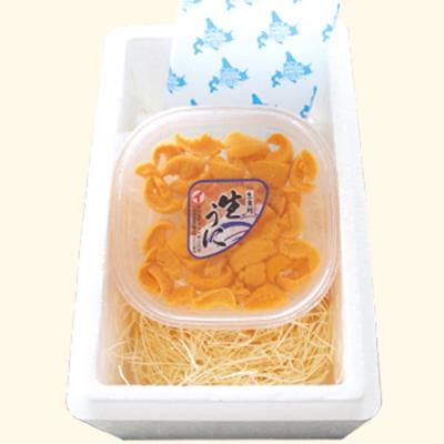 ふるさと納税 根室市 エゾバフンウニ塩水パック150g×1P、お刺身サーモン[11月下旬以降発送] E-40032 |  | 01