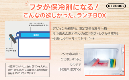 GEL-COOL お弁当箱 スクエアモデル SMセット ミルクホワイト MROK009-1