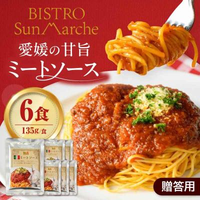 ふるさと納税 大洲市 【贈答用】【ご当地特選グルメ!】シェフ自慢の手作りミートソース(6食入り) [AGBX018]