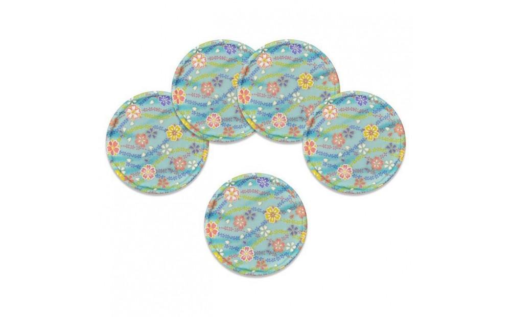 タツクラフト 友禅和紙コースター 5枚セット 梅桜 桜流れ 【Tk338】 303446_DA90140VC03