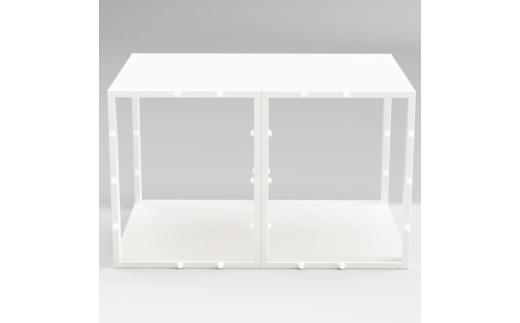 ベッド ダブル ダブルベッド 耐震ベッドフレーム 家がつぶれても命を守る家具 シンプル 白 耐震 ベッドフレーム フレームのみ シェルターベッド 『TETUNOMA（鉄の間）』 シェルター 寝具 家具 デザイン家具 シンプルデザイン インテリア おしゃれ オフホワイト 選べるサイズ 鉄鋼フレーム 鉄鋼板 奈良県 奈良市 なら