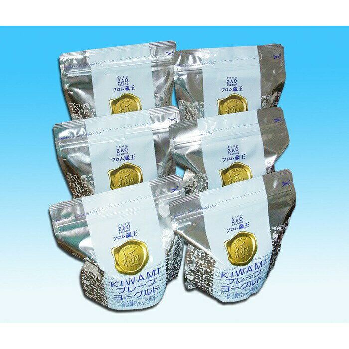 フロム蔵王 極プレーンヨーグルトセット(600g×6個) ヨーグルト セット 無糖 なめらか 健康 取り寄せ 山田乳業 ふるさと納税 宮城県 白石 白石市