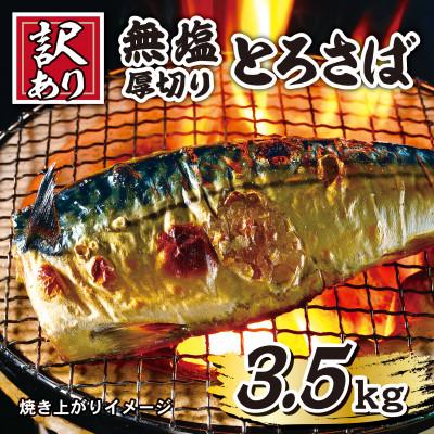 ふるさと納税 銚子市 【訳あり】無塩厚切りとろさば 約3.5kg