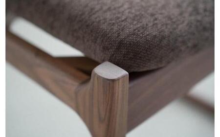 北欧デザインのスツール　デューク　ウォールナット無垢材　玄関ベンチ　大川家具