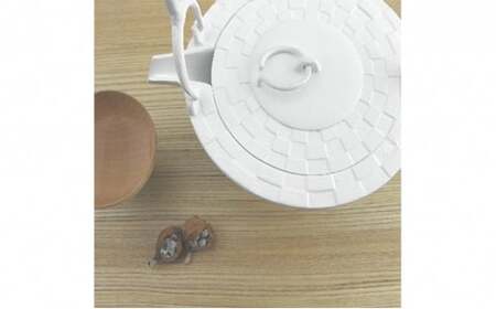 【高岡銅器】アルミ鋳物 燗鍋 市松白色 民芸品 工芸品 伝統技術 装飾品 日用品  FAD-0697