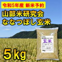 【ふるさと納税】◆玄米◆【特A受賞米】北海道富良野市産ななつぼし　5kg【1399316】