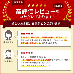 先行予約 【いちご 完熟 古都華 約540g(270g× 2パック ) 佃農園のこだわり 高評価 フルーツ 果物 旬 産地直送 旬の果物 おやつ デザート ことか イチゴ 冷蔵 冷蔵配送 奈良県 大和