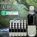 【ふるさと納税】【定期便 6か月】屋久島天然水　500ml×24本（1ケース） | 水 お水 みず 天然水 軟水 PET ペットボトル ウォーター ドリンク ドリンク 飲み物 飲料 詰合せ セット お取り寄せ 人気 おすすめ ロック 炭酸 酒 割り 送料無料 鹿児島県 屋久島町 お楽しみ