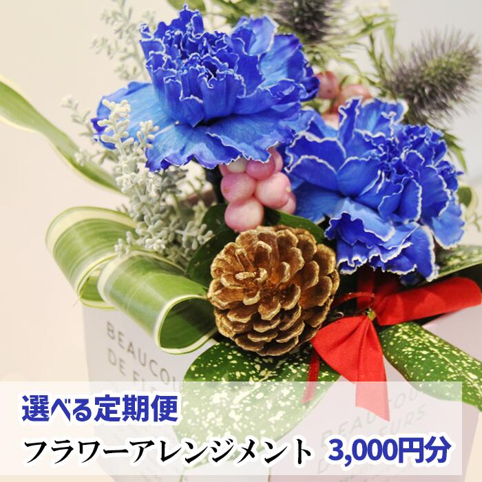 【ふるさと納税】 花 ギフト おすすめ 誕生日 フラワーギフト フラワーアレンジメント 定期便 《3000円分》 選べる定期便 アレンジ 贈り物 母の日 父の日 家族 敬老の日 送別 記念日 結婚祝い 新築祝い 生花 卒業 入学 男性 女性 お祝い 百花 -MoKa- 岩手県 滝沢市 送料無料