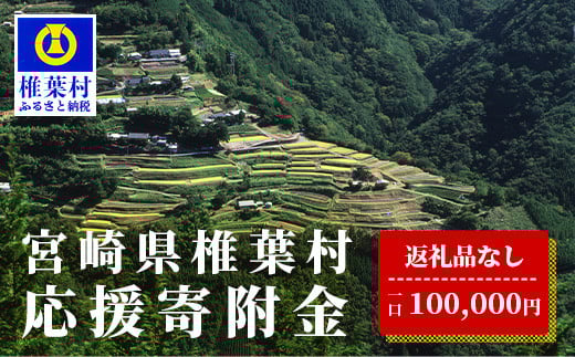 
【返礼品なしの寄附】宮崎県椎葉村（1口：100,000円）
