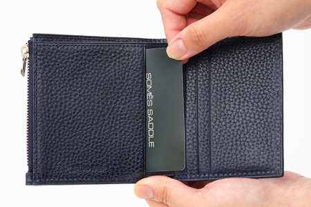 SOMES 二つ折り財布 （ネイビー）GL-10