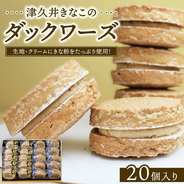 【ふるさと納税】津久井きなこのダックワーズ　20個入箱