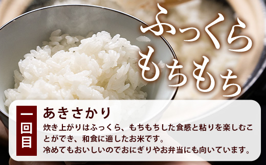 定期便4回　那賀町のお米バラエティ食べ比べ定期便 YS-7