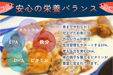 骨まで食べられるさかな 煮魚6袋セット（3種×各2袋）｜鳥取 岩美 魚 焼魚 煮魚 長期保存 【24056】
