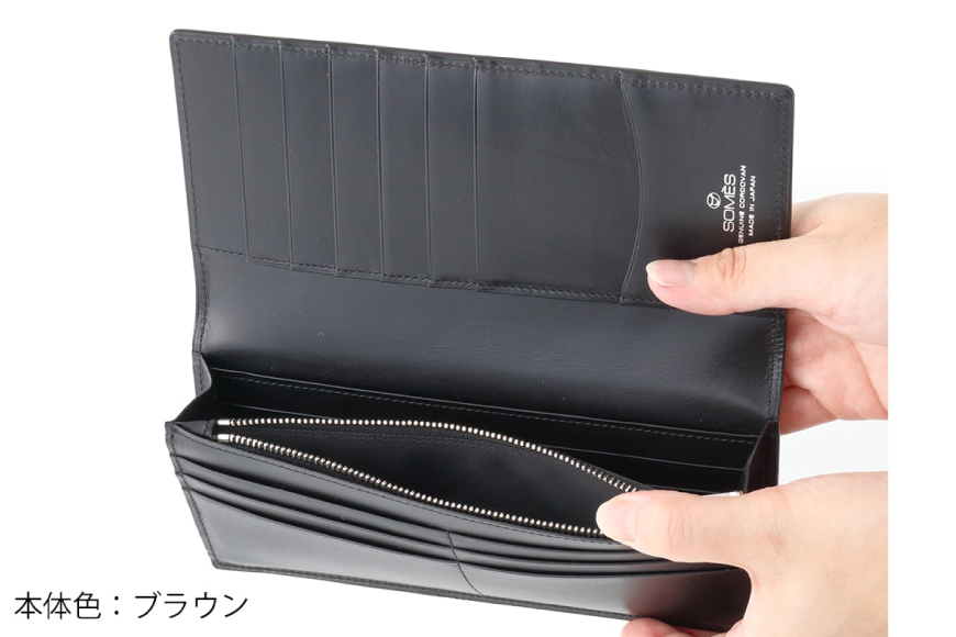 SOMES 財布 メンズ ディアマン 束入れ ブラウン DM-02 長財布 本革 [ソメスサドル 北海道 砂川市 12260606-br] _イメージ2
