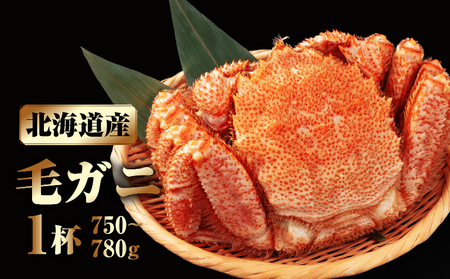 北海道産 毛ガニ1杯(750～780g)_H0001-1301