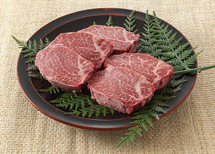 【A4〜A5】博多和牛 ヒレステーキ 450g(150g×3枚) 吉富町/株式会社MEAT PLUS[BGAB009]
