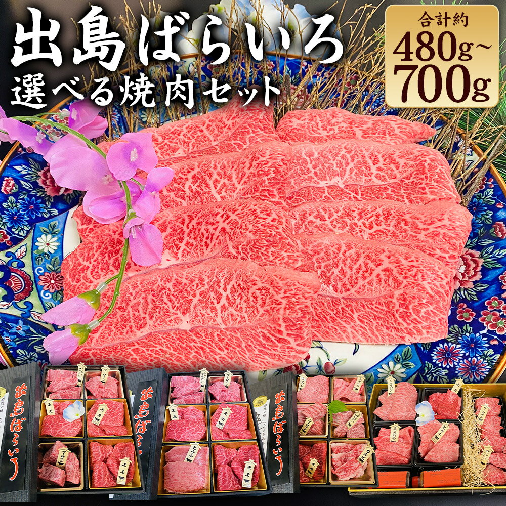 【ふるさと納税】長崎和牛 出島ばらいろ 松花堂 焼肉セット 選べる内容 ( セット A / B / C / D ) | ヒレ サーロイン ミスジ ヒウチ 三角バラ モモ カルビ 焼き肉 BBQ バーベキュー 国産 和牛 牛肉 希少部位 自家製タレ たれ ギフト 贈答 冷凍 長崎県 長崎市 送料無料