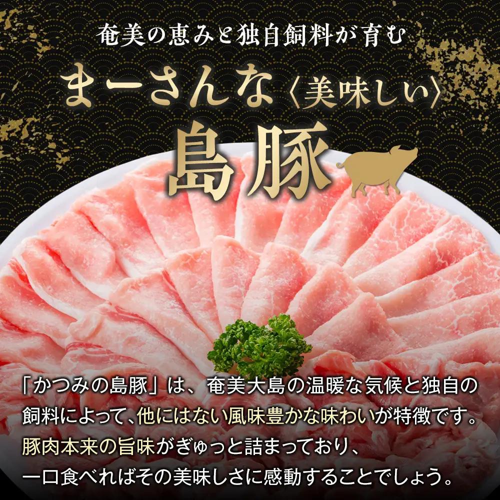 【定期便3か月】かつみの島豚いちばんしゃぶしゃぶバラエティセット 750g（250g×3パック）