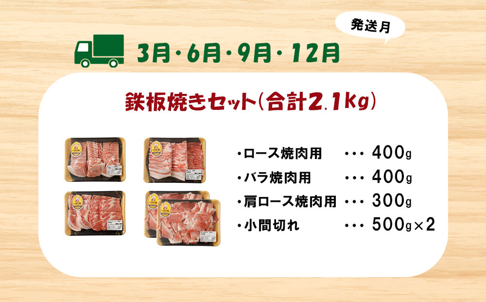 【定期便3ヶ月】えびの市発(彩) いもこ豚 あれこれ届く【合計6.36kg】定期便 セット