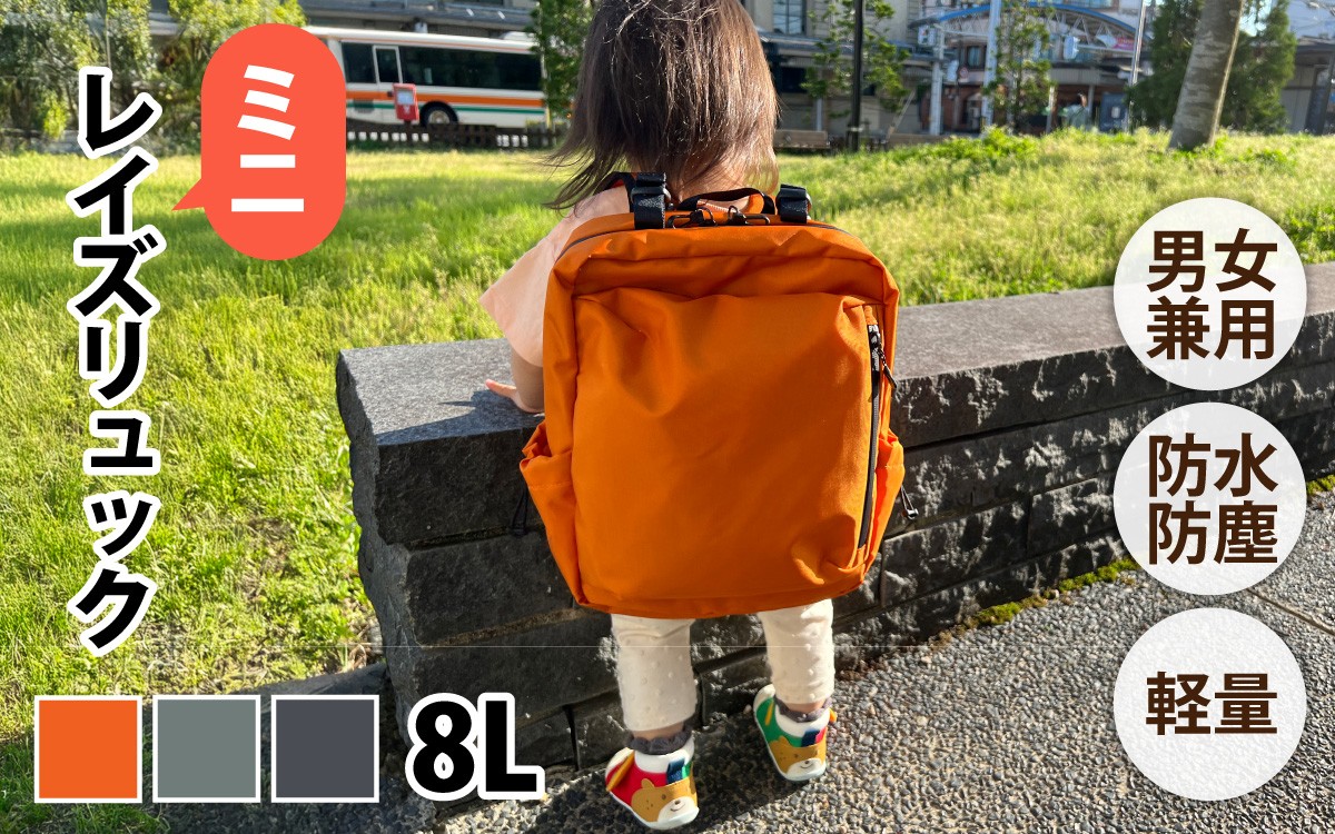 
                  【選べるカラー】レイズリュックミニ【 子育てバッグ ユニセックス 軽いバッグ 撥水 防塵  コーデュラ アウトドア 旅行バッグ 通勤バッグ 長く使えるカバン SDGs ファミリーバッグ 】
                